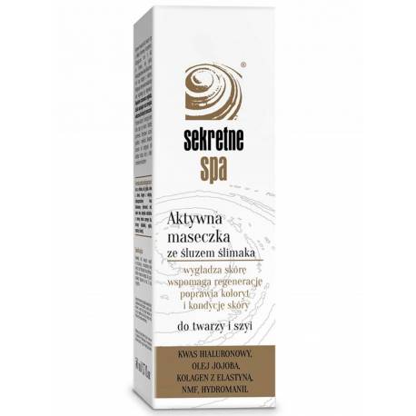 Aktywna maseczka ze śluzem ślimaka  - SEKRETNE SPA