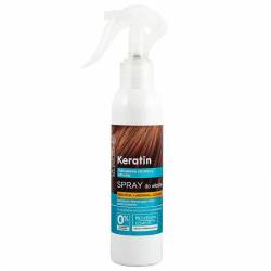 Spray do włosów z keratyną, argininą i kolagenem do włosów matowych i łamliwych - Dr. Santé