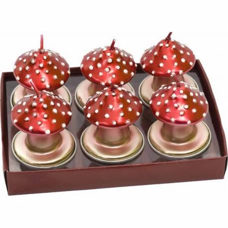 Świeca tealight muchomor szeroki - BEPPE DECOR