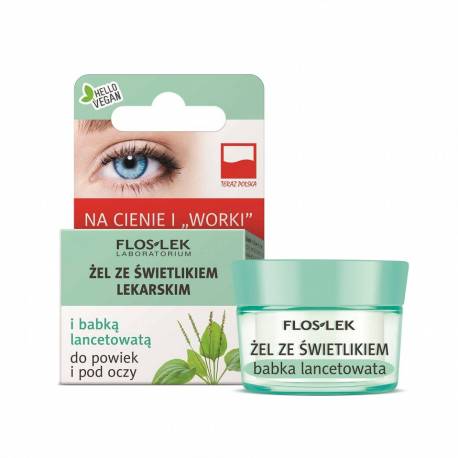 Żel pod oczy i do powiek ze świetlikiem lekarskim i babką lancetowatą  -  FLOSLEK