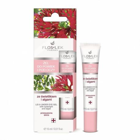 Żel do powiek i pod oczy ze świetlikiem i algami  -  FLOSLEK
