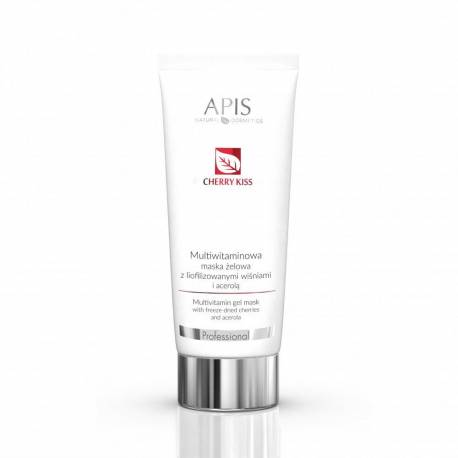 Multiwitaminowa maska żelowa z liofilizowanymi wiśniami i acerolą CHERRY KISS  -  APIS