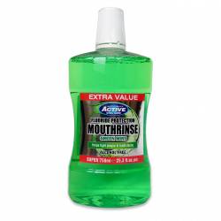 Płyn Active bezalkoholowy green mint z fluorem - BEAUTY FORMULAS