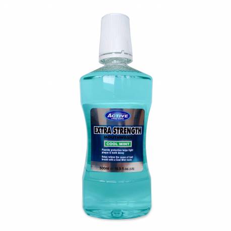 Płyn Active extra mocny zimna mięta z fluorem - BEAUTY FORMULAS