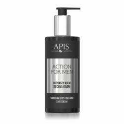 Odżywczy krem do ciała i dłoni Action for Men - APIS
