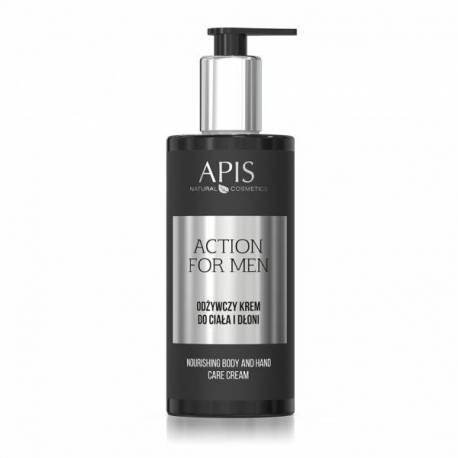 Odżywczy krem do ciała i dłoni Action for Men - APIS