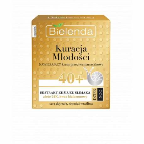 Nawilżający krem przeciwzmarszczkowy 40+ dzień/ noc - BIELENDA