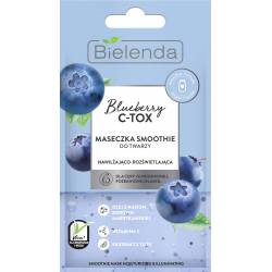 BLUEBERRY C-TOX Maseczka - smoothie nawilżająco-rozświetlająca - BIELENDA