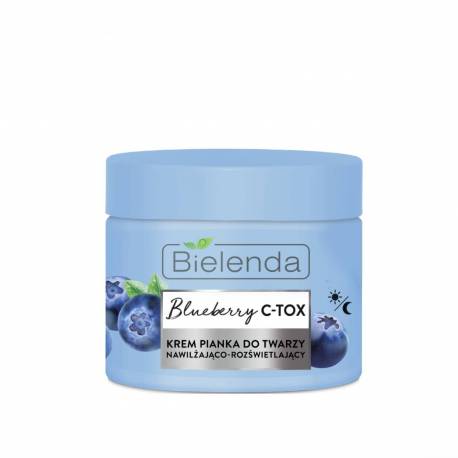 BLUEBERRY C-TOX Krem - pianka nawilżająco-rozświetlający - BIELENDA