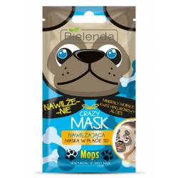 CRAZY MASK Nawilżająca maska w płacie MOPS - BIELENDA