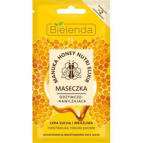 MANUKA HONEY NUTRI ELIXIR Odżywczo – nawilżająca maseczka - BIELENDA
