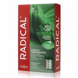 Kuracja wzmacniająca w ampułkach przeciw wypadanu włosów 15x 5ml - RADICAL