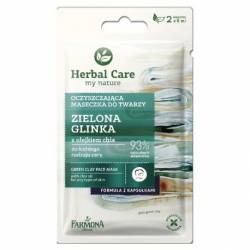 Maseczka oczyszczająca ZIELONA GLINKA 2x5 ml - Herbal Care