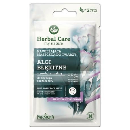 Maseczka nawilżająca ALGI BŁĘKITNE 2x5 ml - Herbal Care