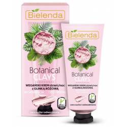 BOTANICAL CLAYS Wegański krem z glinką różową dzień/ noc - BIELENDA