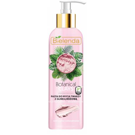 BOTANICAL CLAYS Wegańska PASTA do mycia twarzy z glinką różową - BIELENDA
