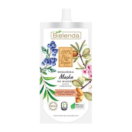 Maska do włosów 100% PURE VEGAN  - WŁOSY FARBOWANE - BIELENDA