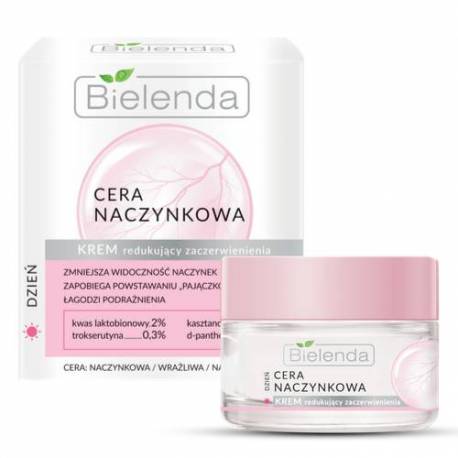 KREM na dzień - redukujący zaczerwienienia CERA NACZYNKOWA - BIELENDA