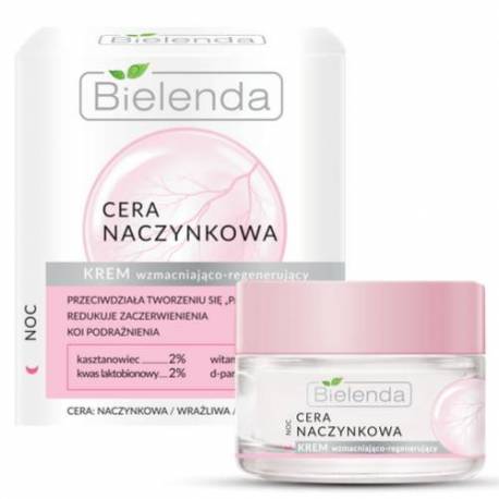 KREM na noc - wzmacniająco - regenerujący CERA NACZYNKOWA - BIELENDA