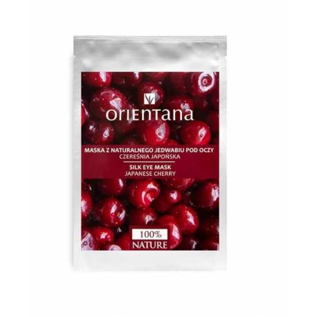Maska z naturalnego jedwabiu pod oczy CZEREŚNIA JAPOŃSKA - ORIENTANA