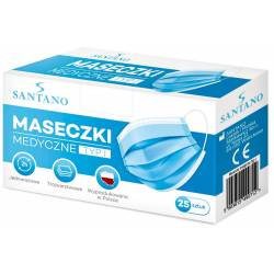 Maseczka Medyczna trójwarstwowe - SANTANO