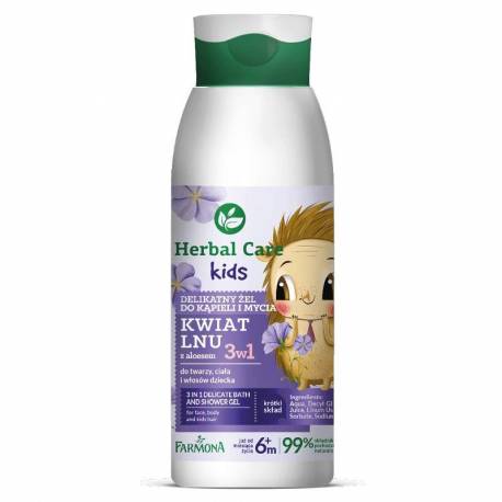 Delikatny żel do kąpieli oraz mycia 3w1 - HERBAL CARE Kids