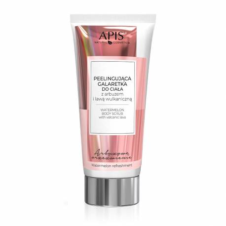Arbuzowa galaretka peelingująca do ciała - APIS