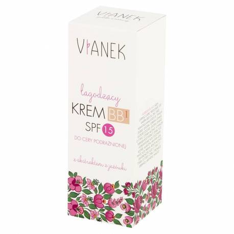 Łagodzący krem do twarzy BB SPF 15 jasny - VIANEK