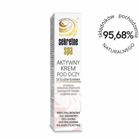 Aktywny krem pod oczy ze śluzem ślimaka - SEKRETNE SPA