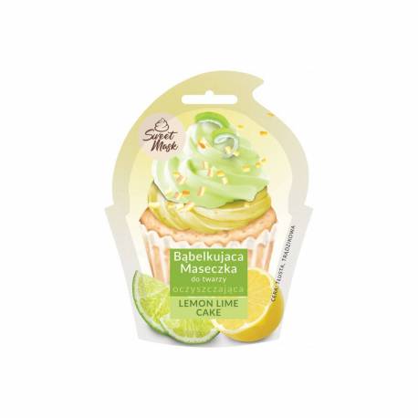 Bąbelkująca maseczka oczyszczająca do twarzy LEMON & LIME CAKE - MARION