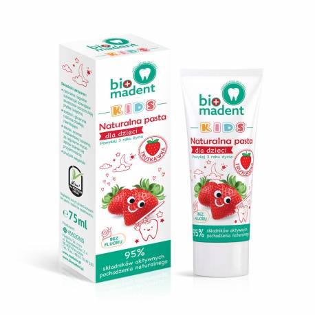 Naturalna pasta dla dzieci – TRUSKAWKA - BIO MADENT kids