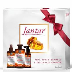 Zestaw Jantar do włosów zniszczonych (szampon, odżywka, mgiełka) - JANTAR