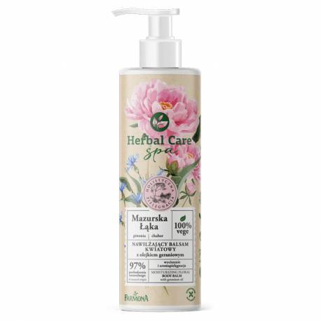 Nawilżający balsam kwiatowy MAZURSKA ŁĄKA z olejkiem geraniowym - Herbal Care SPA