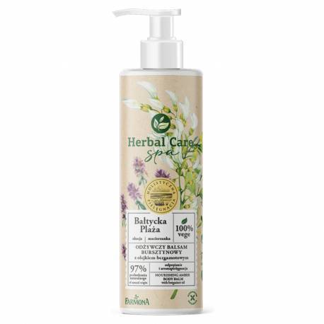 Odżywczy balsam bursztynowy BAŁTYCKA PLAŻA z olejkiem bergamotowym - Herbal Care SPA
