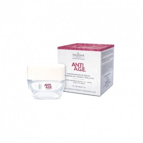 ANTI A.G.E. Fibronaprawcze serum w kremie do twarzy i pod oczy - FARMONA