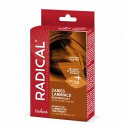 Regenerujący zabieg laminacji włosów (maska 15ml, booster 15ml, serum 5ml) - RADICAL